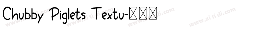 Chubby Piglets Textu字体转换